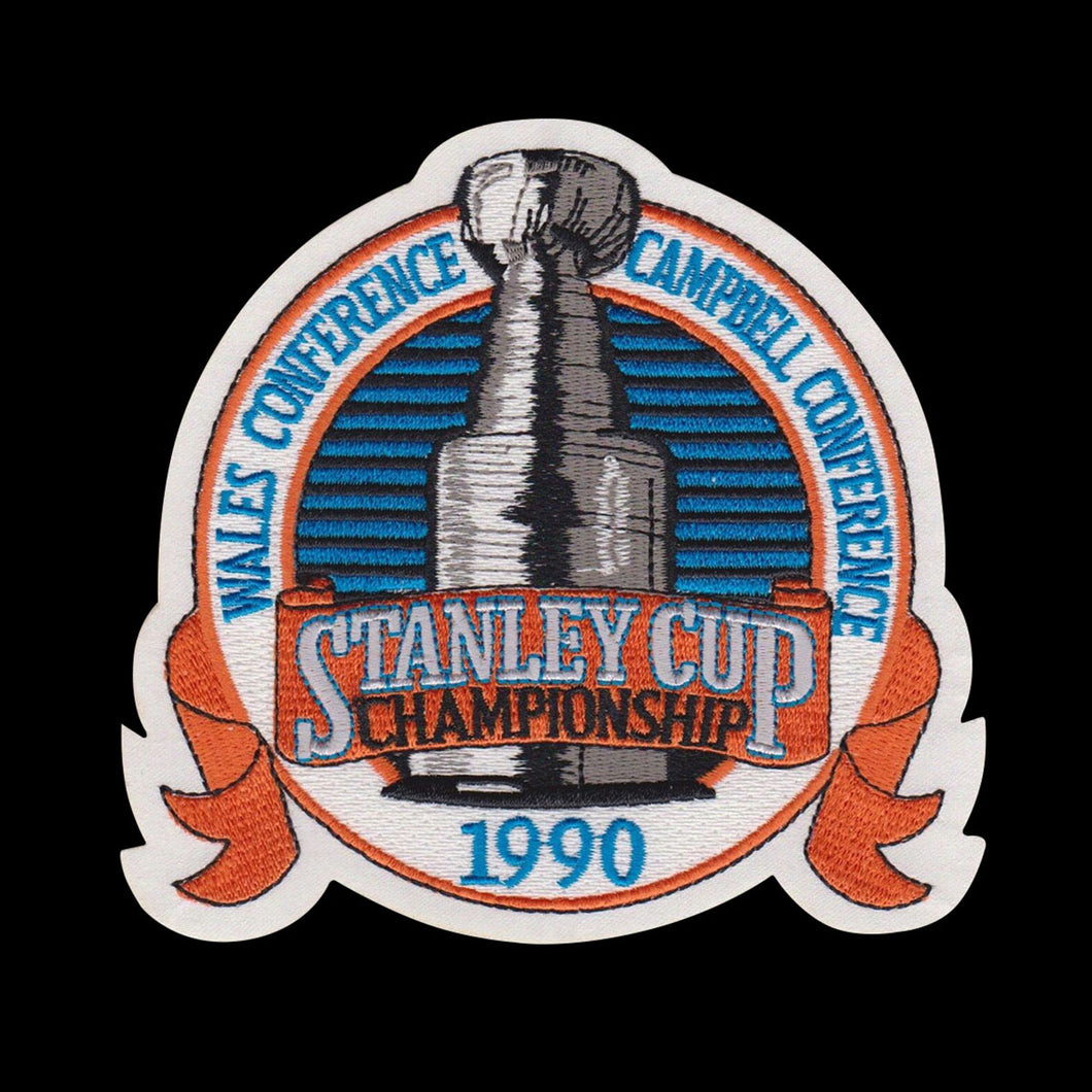 NHL 1990 Stanley Cup Finals Jersey Patch Edmonton Oilers Vs. Boston Bruins