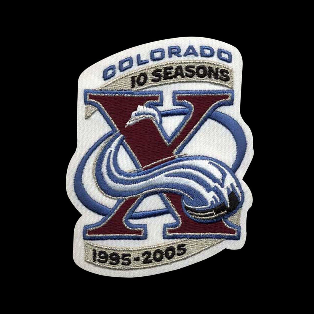 Colorado Avalanche 10th Anniversary Jersey Patch