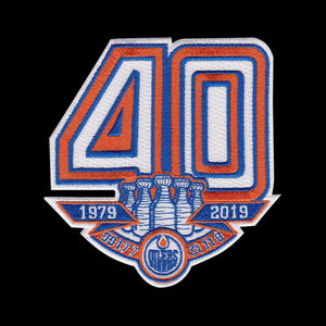 Edmonton Oilers 40th Anniversary Jersey patch Rare