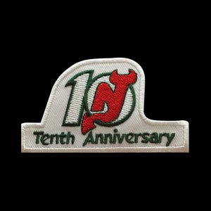 New Jersey Devils 10th Anniversary Jersey Patch