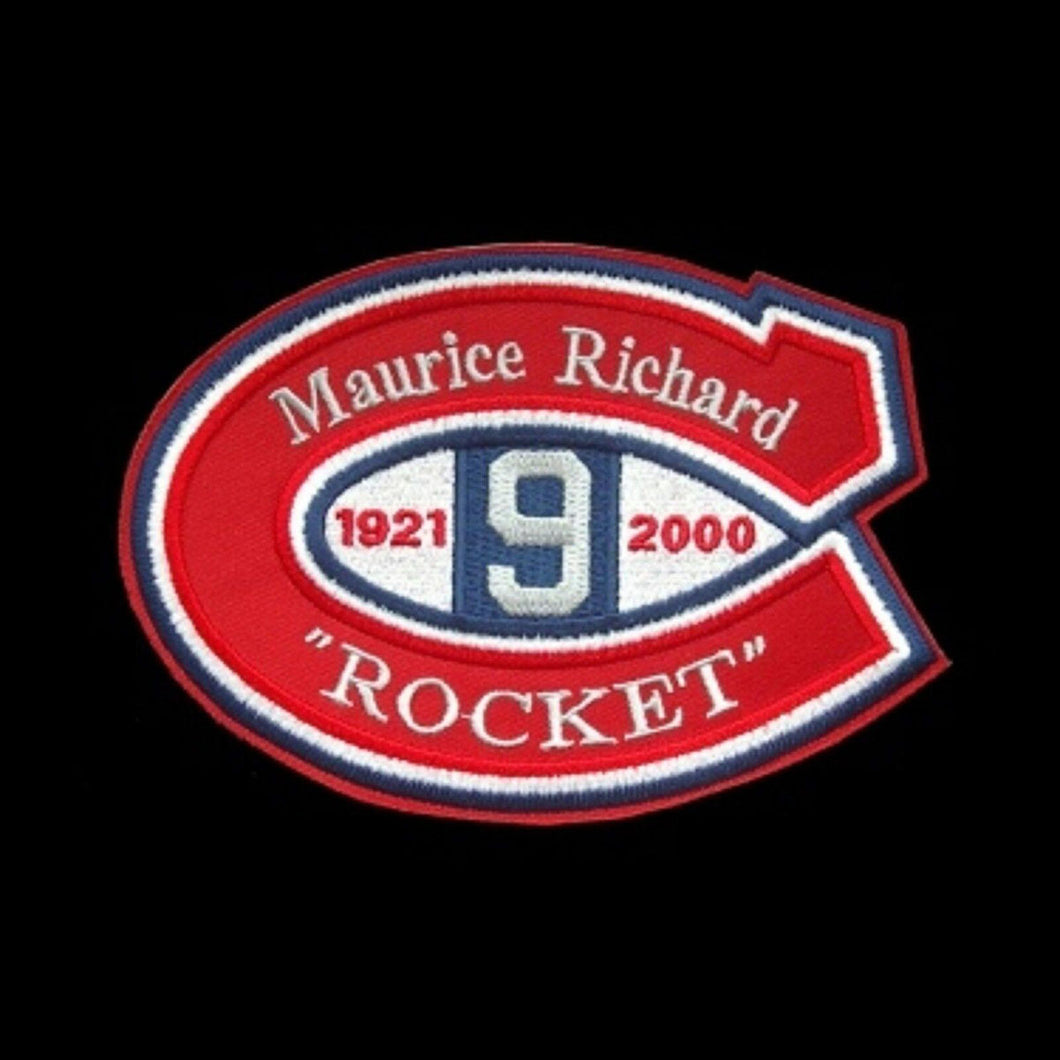 NHL Memorial Patch For Maurice Richard Rocket Montreal Canadiens