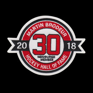 Martin Brodeur Hall Of Fame Patch New Jersey Devils Jersey #30