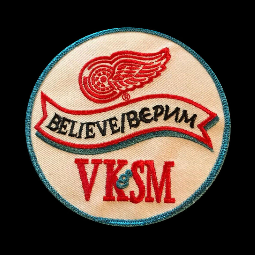 NHL Detroit Red Wings Believe VK & SM Jersey Patch