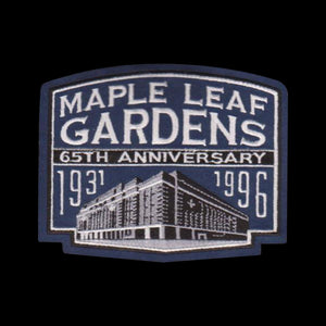 Toronto Maple Leaf Gardens 65th Anniversary Patch Maple Leafs Jersey Patch