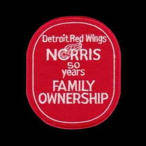 NHL Detroit Red Wings Norris Family 50years Ownership Patch