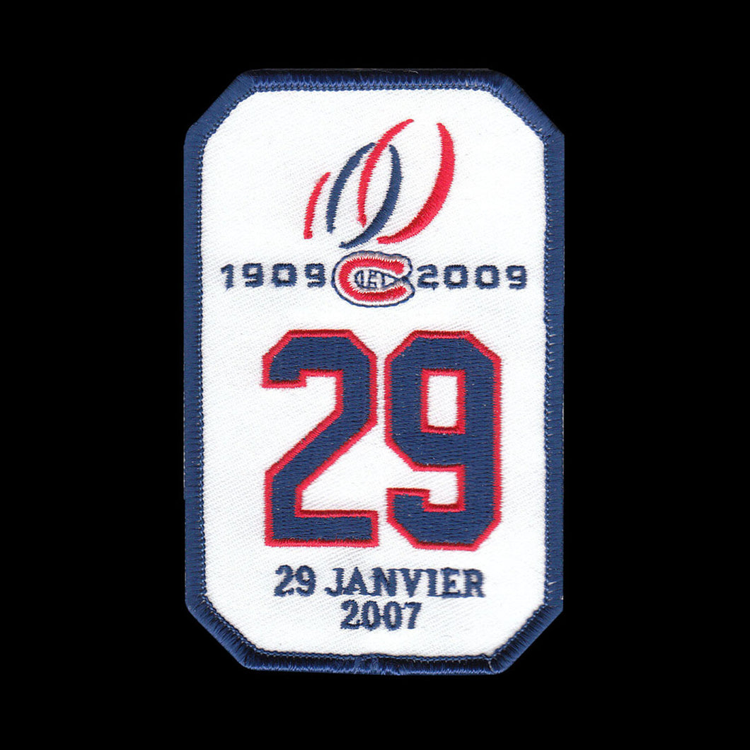 NHL Montreal Canadiens Retirement Patch Ken Dryden #29