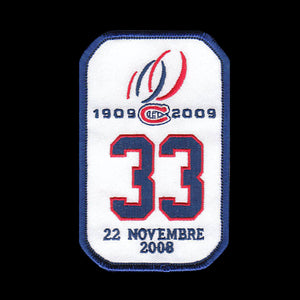 NHL Montreal Canadiens Retirement Patch Patrick Roy #33