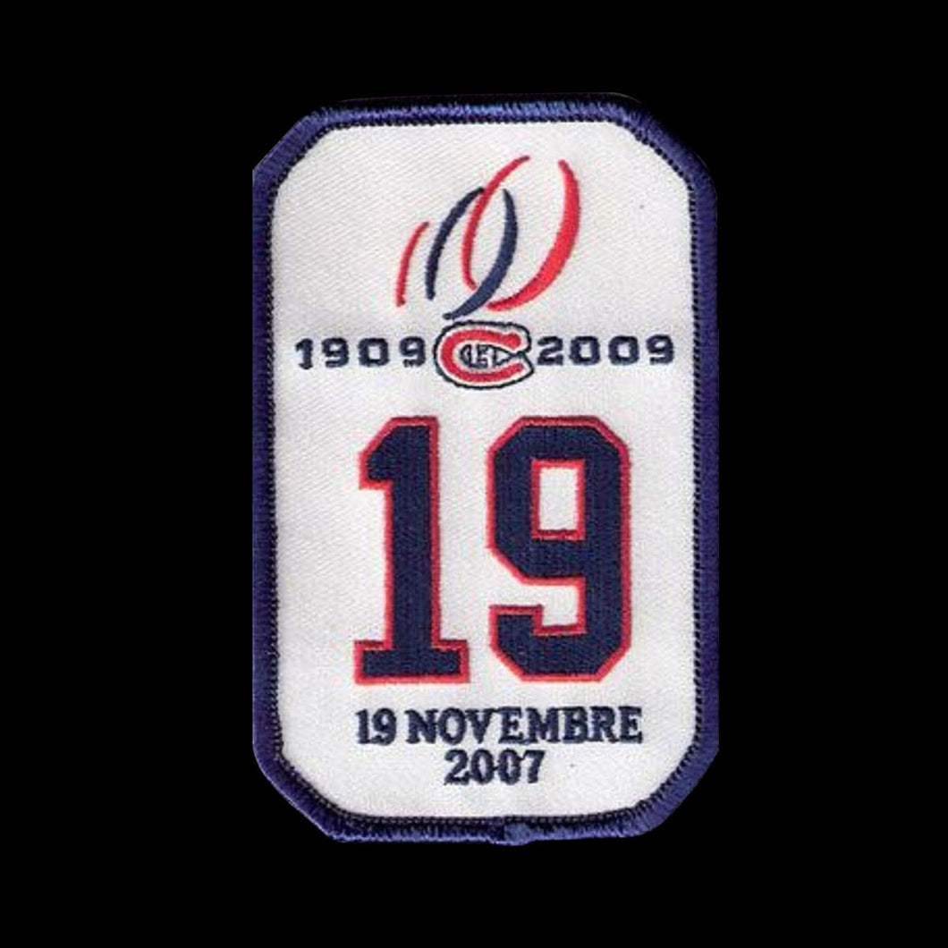 NHL Montreal Canadiens Retirement Patch Larry Robinson # 19