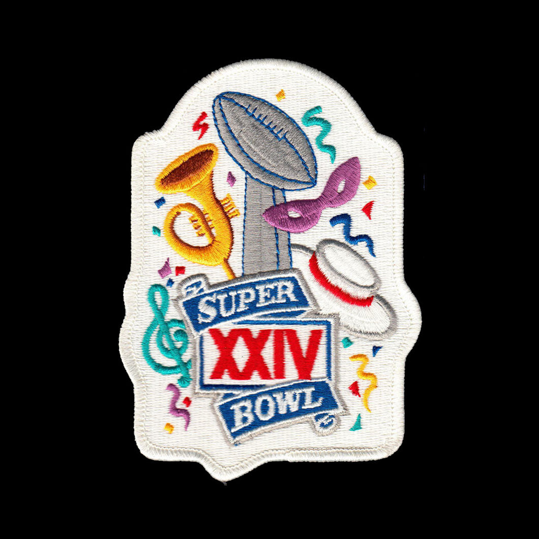 Super Bowl XXIV (29) NFL Football Patch 4 x 4.5 1995 49ers vs Chargers