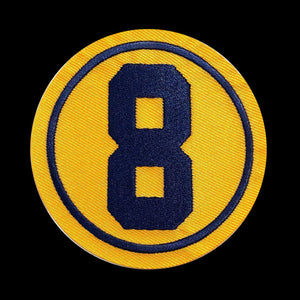 NHL Memorial Patch For St. Louis Blues Barclay Plager 8 Yellow Version