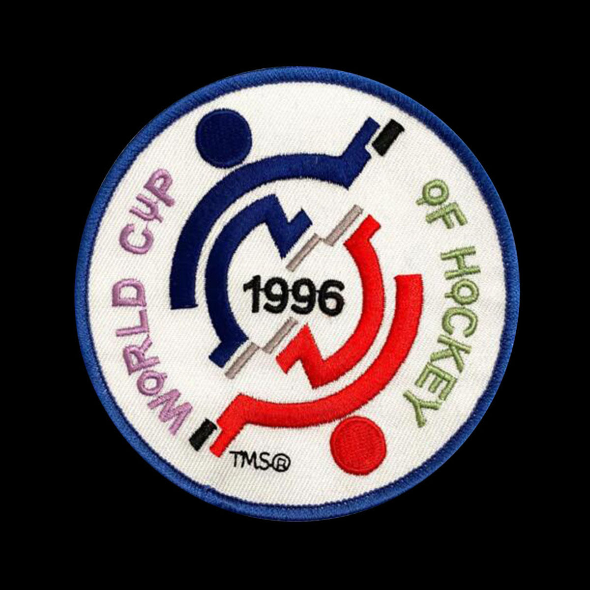 Hockey Stick USA Canada Embroidered Patch - Iron On Or Sew On For Clothes, Jackets, Bags (7.5x8cm)