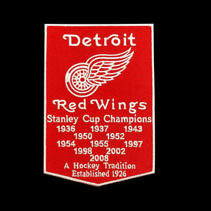 Detroit Red Wings Stanley Cup Champions Banner Jersey Patch