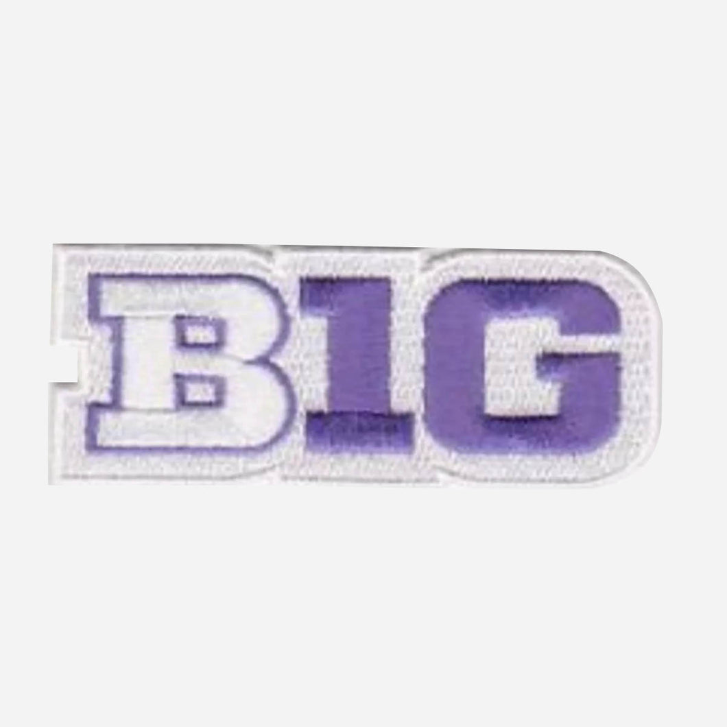 Chicago Northwestern Big Ten Patch White Jersey NCAA College Football Basketball