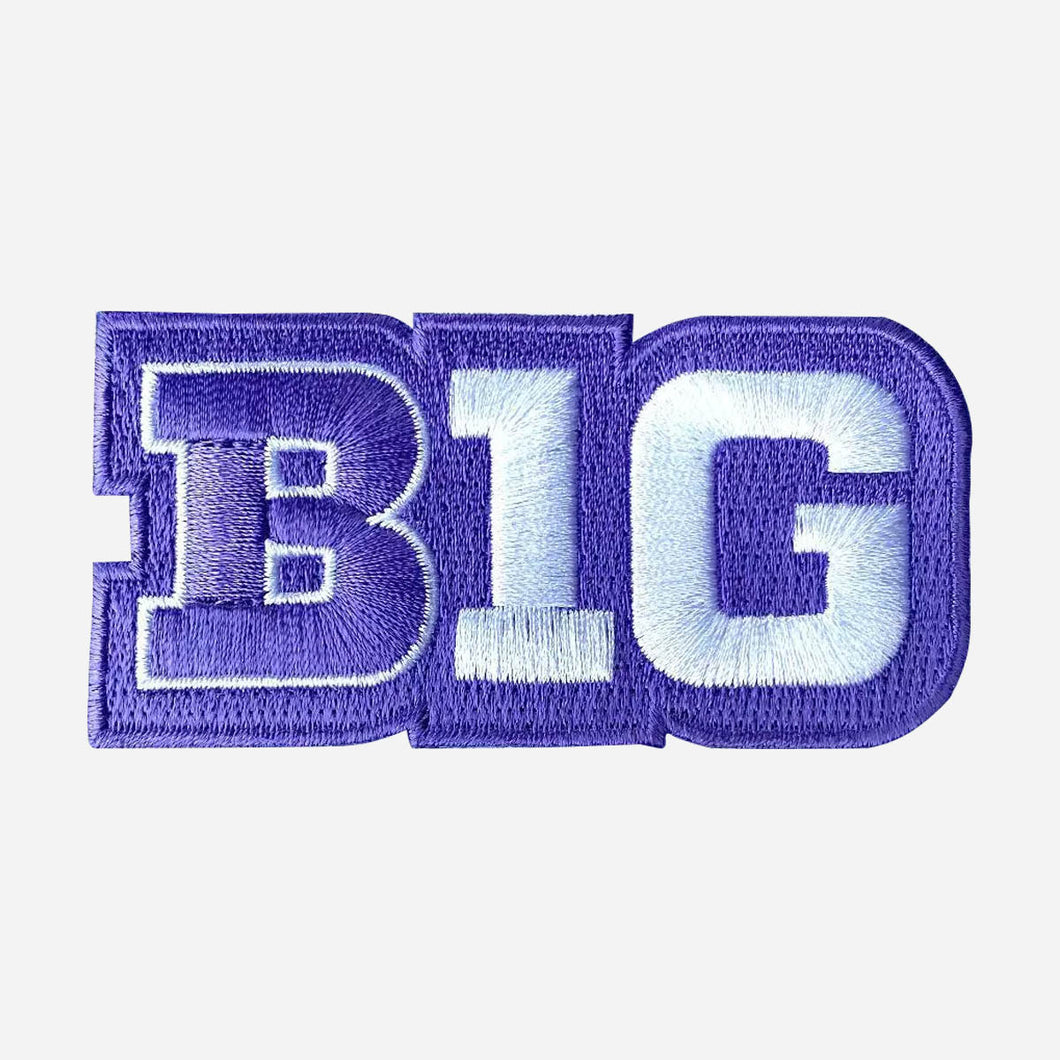 Chicago Northwestern Big Ten Patch White Jersey NCAA College Football Basketball