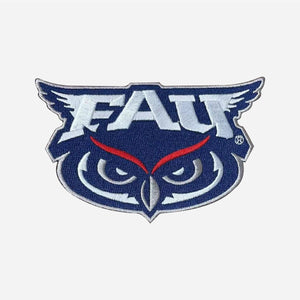 FAU Florida Atlantic Owls NCAA College Team Logo Jersey Patch 3" Tall Iron/Sew