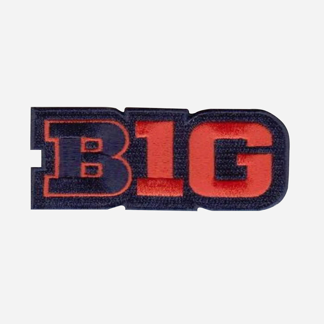 Illinois Big Ten White Jersey Logo Patch Ncaa College Football Basketball