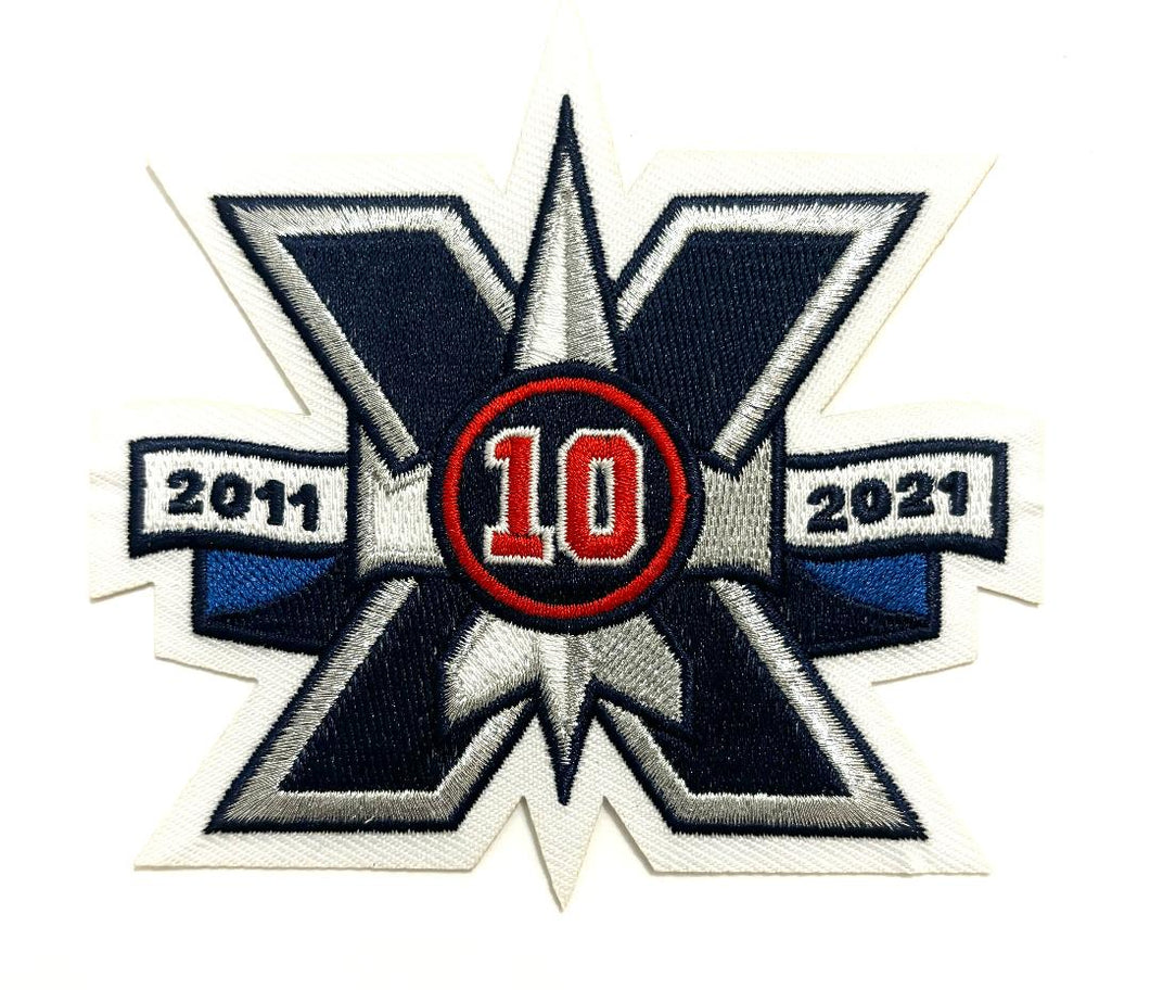 Winnipeg Jets 10th Anniversary jersey Patch