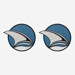 Lot Of Two 2 -NHL San Jose Sharks Shoulder Patches 4"