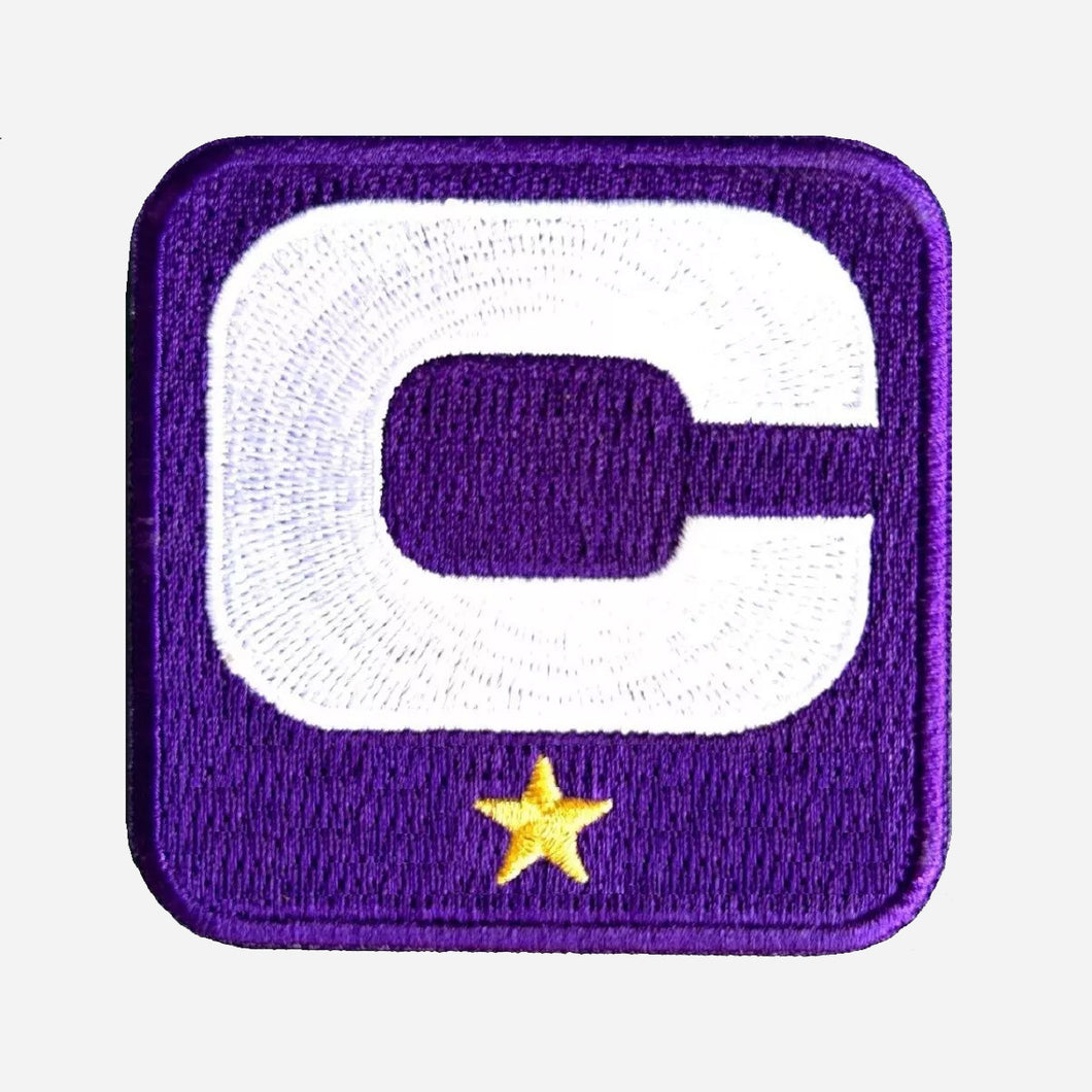 MINNESOTA VIKINGS Throwback Jersey Captain C patch one gold star