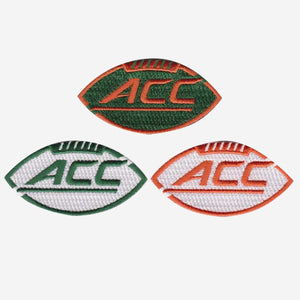 Miami Hurricanes Jersey ACC Patch Lot Of 3 NCAA College Football Basketball