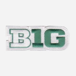 Michigan State Big Ten Patch NCAA College Football Basketball White Jersey