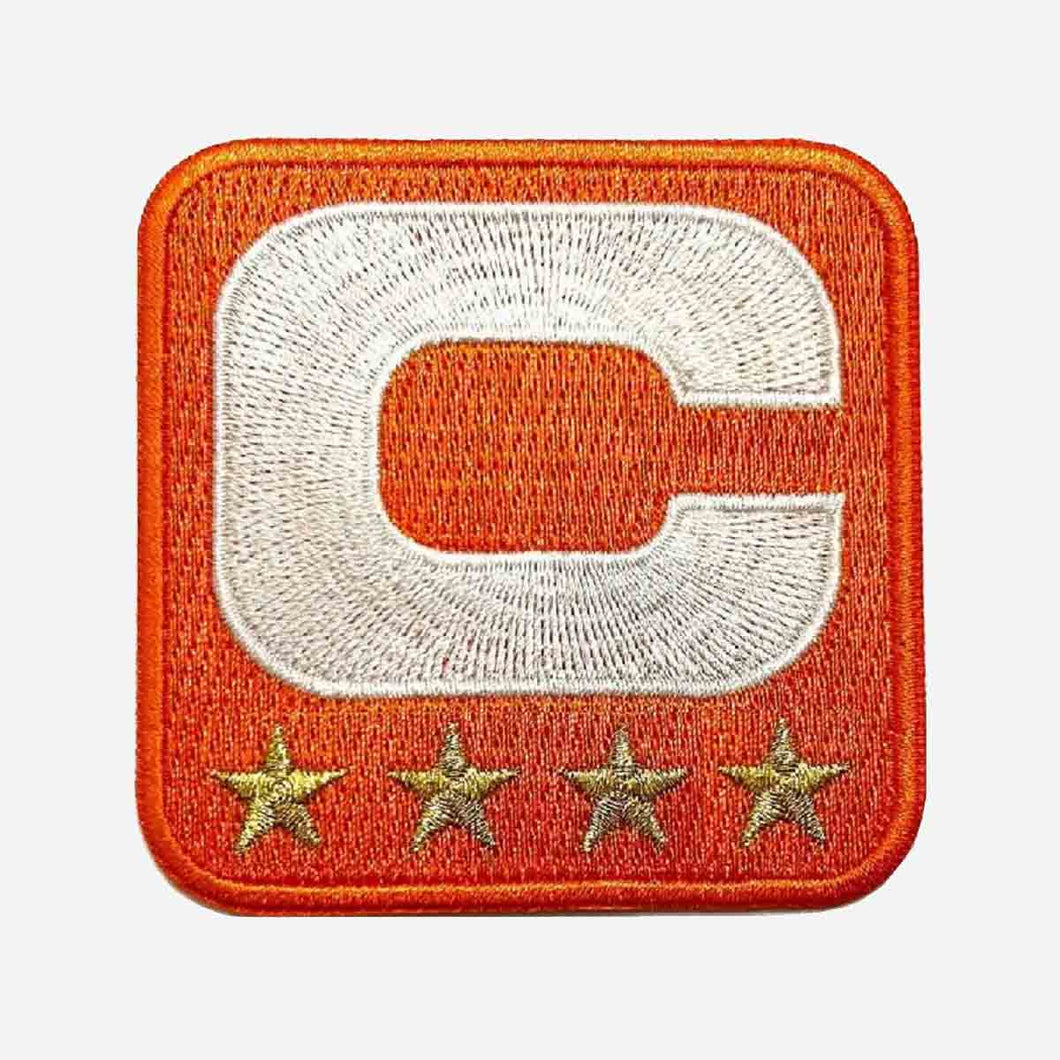 NFL Captain C Patch Cincinnati Bengals Joe Burrow 4 Stars Orange Alternate 2023