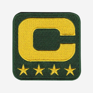 NFL Captain C patch Green Bay Packers Quarterback Aaron Rodgers 4 Stars