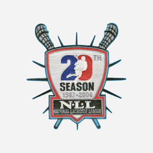 NLL 20th Anniversary Season 1987 - 2006 Lacrosse Jersey Patch Iron/sew On