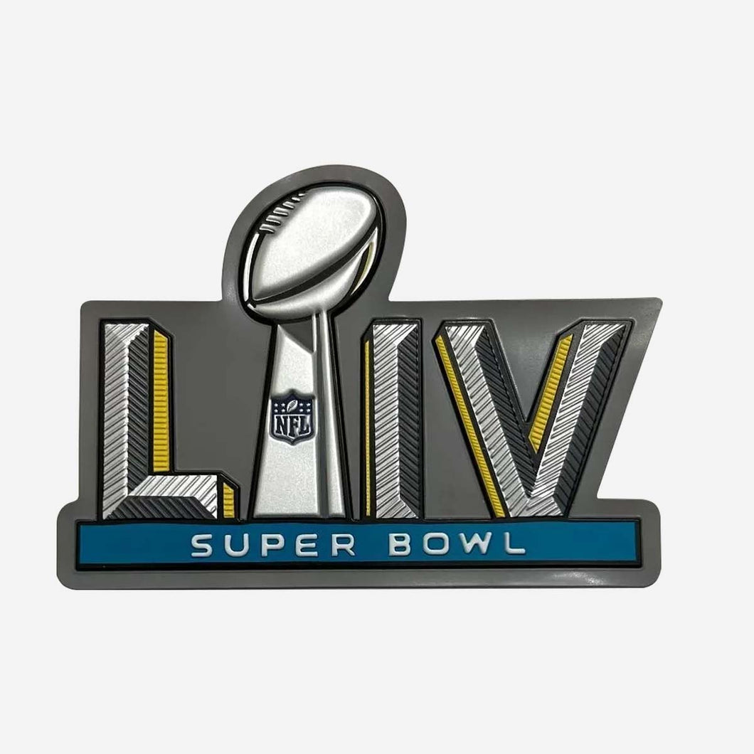 Super Bowl 54 LIV Patch 49ers vs Chiefs Jersey Patch Gray Background