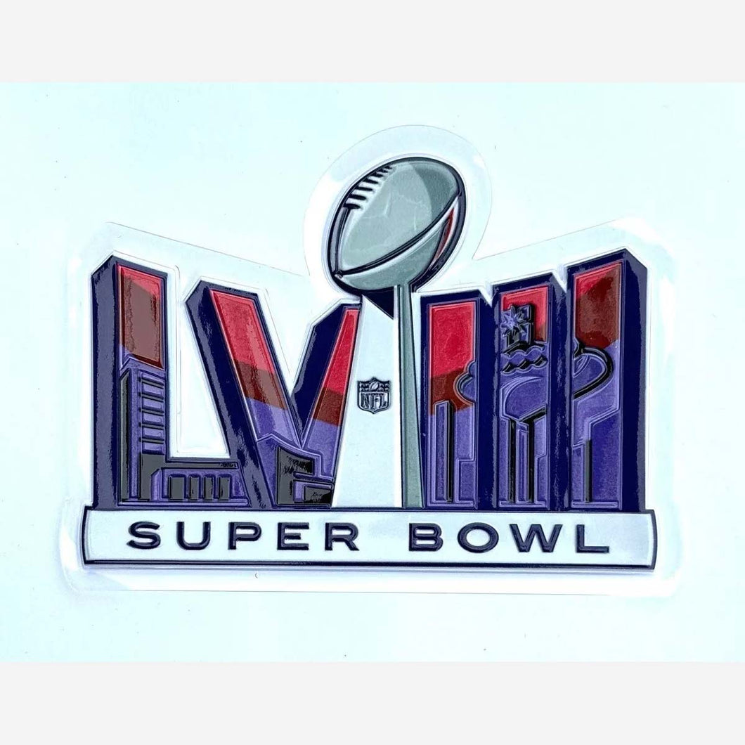 Super Bowl 58 LVIII patch flex chrome jersey patch Chiefs