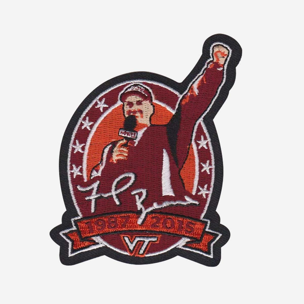 Virginia Tech Hokies Coach Frank Beamer Retirement Patch