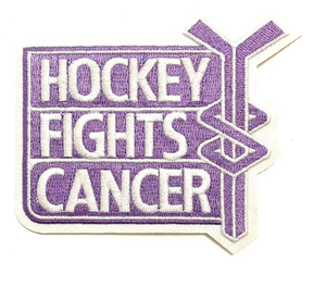 Purple Hockey Fights Cancer Patch October Awareness Game Jersey Patch