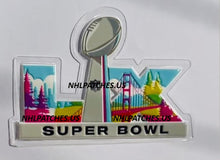 Load image into Gallery viewer, Super Bowl 52 LVII Patch Jersey Patch Plastic Chrome Eagles Vs Patriots
