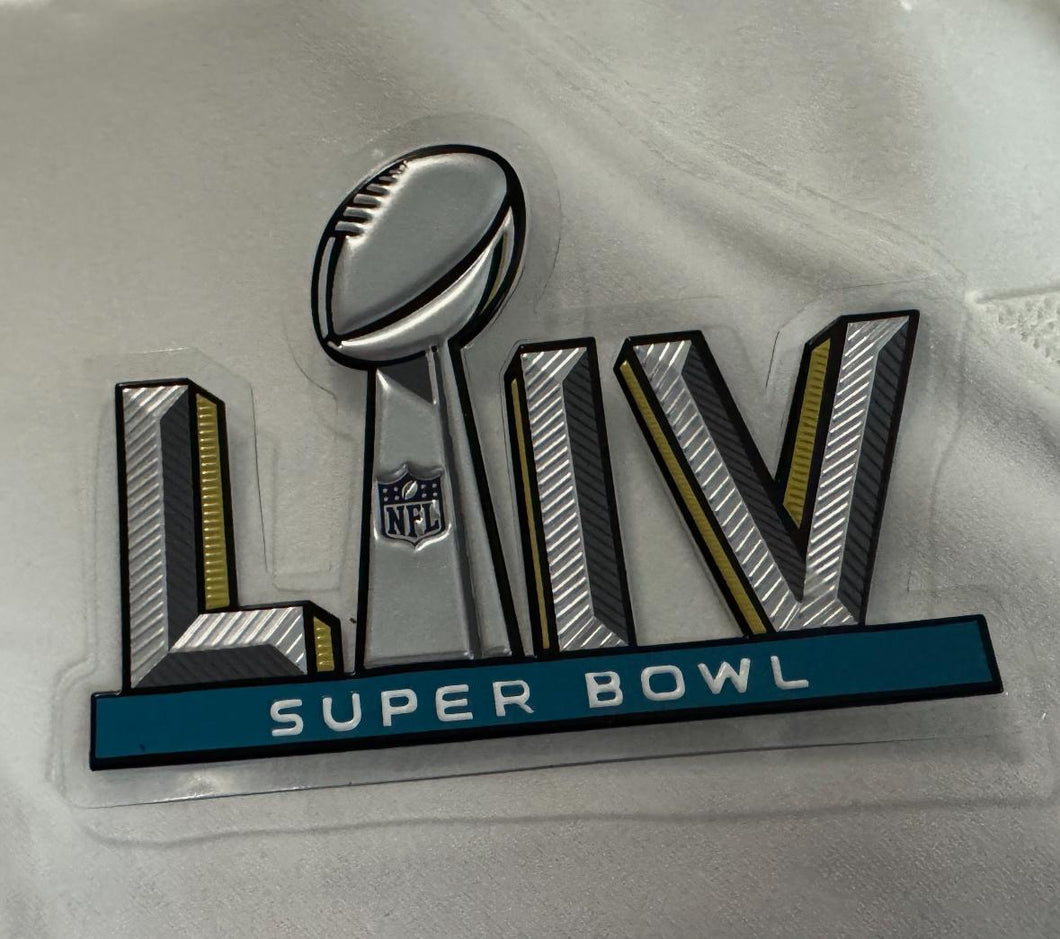 Super Bowl LIV  54 Jersey Patch Plastic Chrome