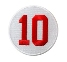 Load image into Gallery viewer, Detroit Red Wings Alex Delvecchio Memorial Patch #10 away jersey patch
