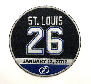 Tampa Bay Lightning Marty St. Louis #26 Retirement Jersey Patch