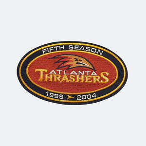 A Lot of Two Atlanta Thrashers 5th Anniversary Team Logo Jersey Shoulder Patch