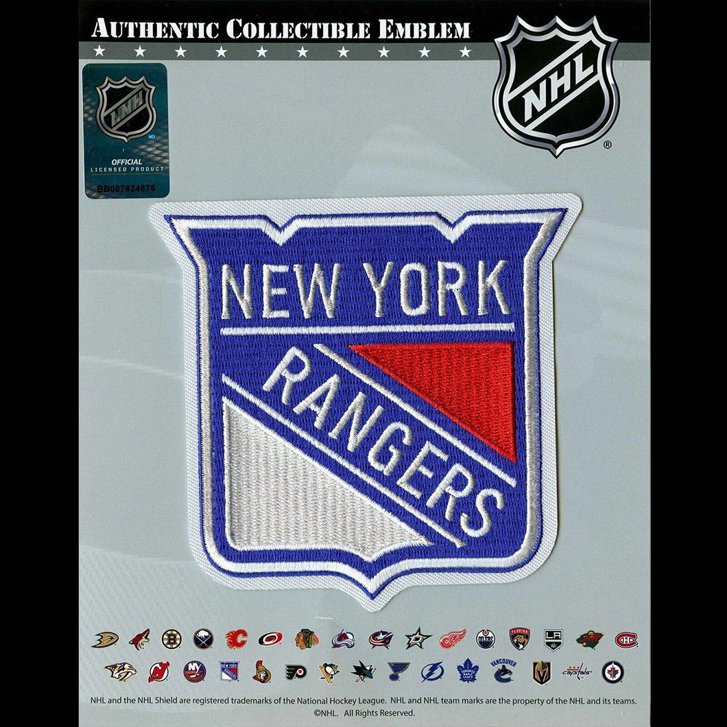 2019 New York Rangers Primary Shield NHL Hockey Team Logo Jersey Patch Emblem