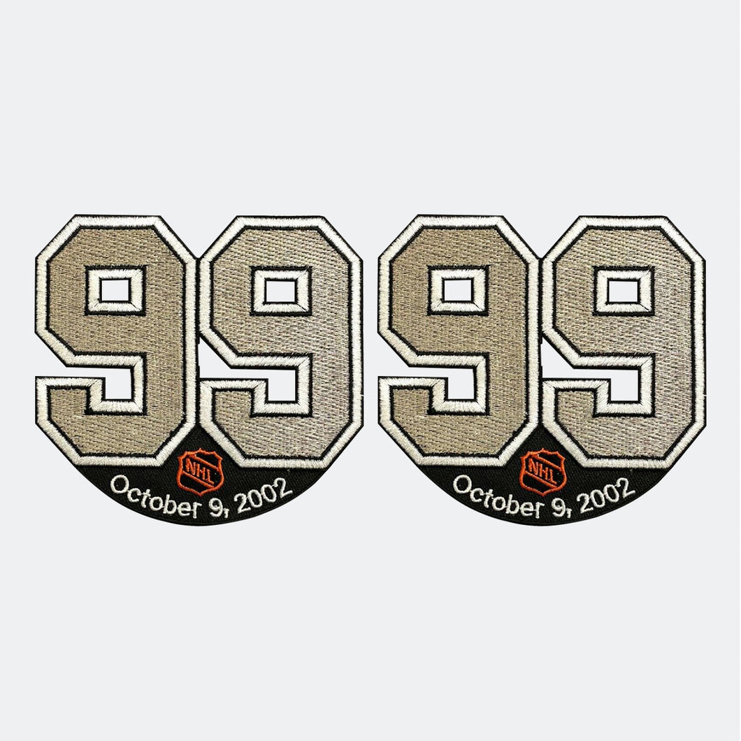 Lot of Two Arizona Coyotes Wayne Gretzky Retirement Patch #99 Nhl Jersey